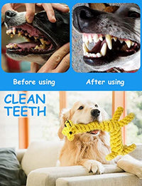 Dog Toys Rope Puppy Teething Chew Toy for Small Dogs, Interactive Tug of War Dog Rope Toy for Boredom, Dental Health and Relieve Stress (4 pack)